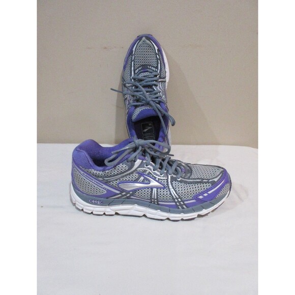 Brooks Addiction Sneakers Womens 8-8.5 Purple/Gray Colorwave - Picture 1 of 9